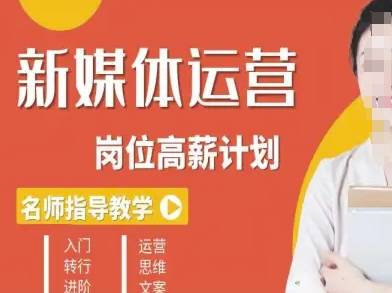 新媒体运营高薪升核培养计划，入门-转行-进阶-云推网创项目库