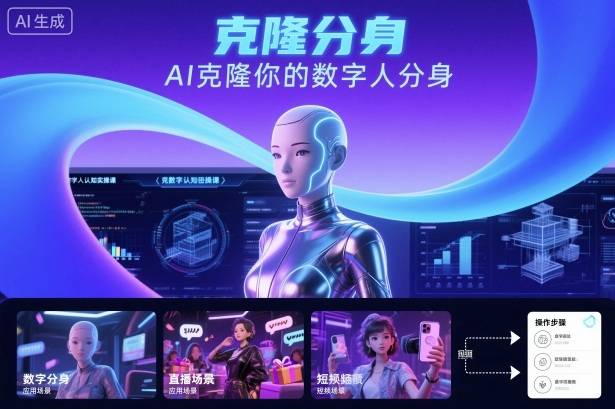 AI数字人认知实操课，克隆你的数字人分身-云推网创项目库