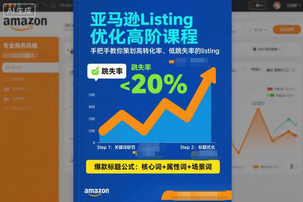 亚马逊Listing优化高阶课程，手把手教你策划高转化率、低跳失率的listing-云推网创项目库