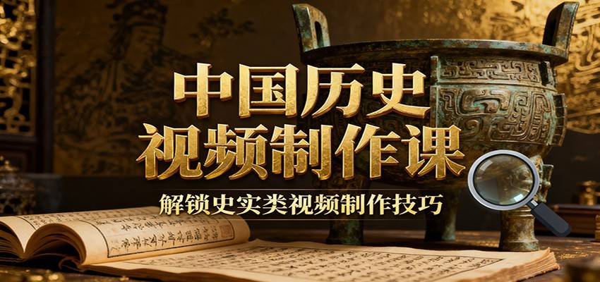 中国历史视频制作课:疆域地图集+参考文案+练习素材,解锁史实类视频制作技巧-云推网创项目库