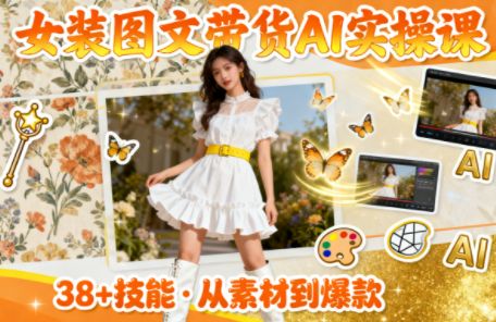 女装图文带货的AI实操课-云推网创项目库