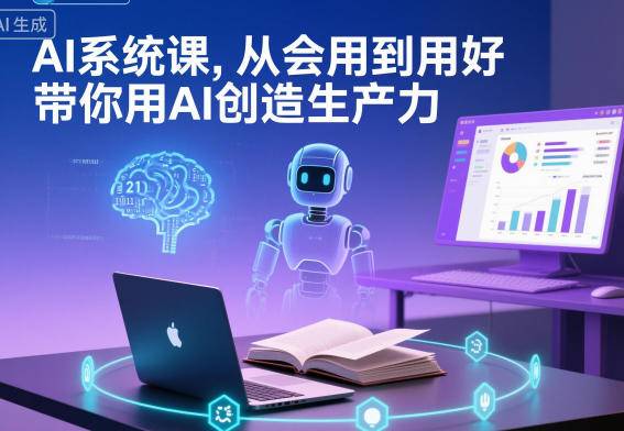 AI系统课，从会用到用好，带你用AI创造生产力-云推网创项目库