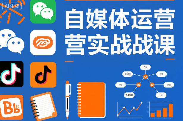 自媒体运营实战课，掌握一套系统的自媒体运营底层方法论，成为优秀的内容创作者-云推网创项目库