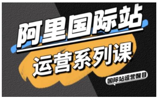 阿里国际站运营系列课，涵盖精准引流、直通车与全站推实战SOP，搭配AI效率工具包与高阶增长玩法(更新)-云推网创项目库
