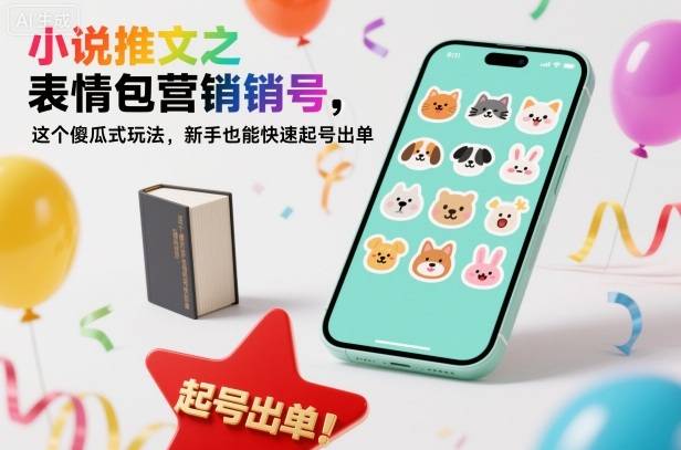 小说推文之表情包营销号,这个傻瓜式玩法,新手也能快速起号出单-云推网创项目库