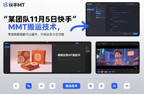 某团队11月5日快手MT搬运技术，带货和影视都可以操作，不保证百分百同框，自测-云推网创项目库