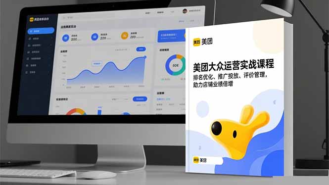 美团大众运营实战课程，排名优化、推广投放、评价管理，助力店铺业绩倍增-云推网创项目库