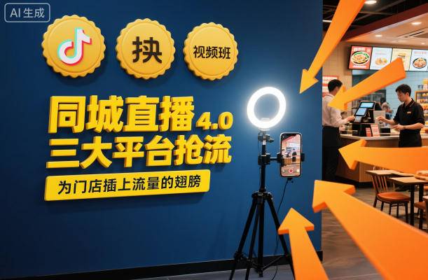 同城直播实操班4.0,三大平台抢流,为门店插上流量的翅膀-云推网创项目库