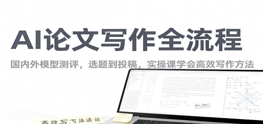 AI论文写作全流程,国内外模型测评,选题到投稿,实操课学高效写作方法-云推网创项目库