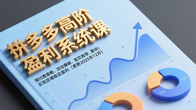 拼多多高阶盈利系统课，强付费策略、活动爆破、首页推荐，实现店铺稳定盈利(更新12月-云推网创项目库