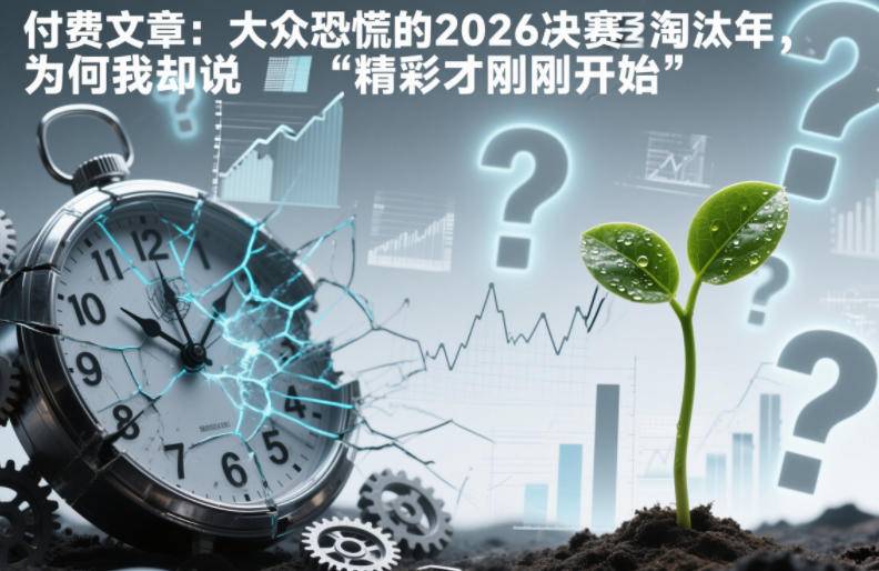 付费文章：大众恐慌的2026决赛淘汰年，为何我却说“精彩才刚刚开始”？-云推网创项目库