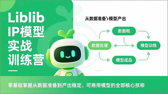 Liblib IP模型实战训练营，零基础掌握从数据准备到产出稳定、可商用模型的全部核心技能-云推网创项目库