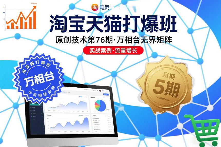 淘宝天猫打爆班原创技术第76期，万相台无界矩阵-云推网创项目库