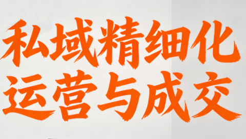 楚老师·私域精细化运营与成交-云推网创项目库