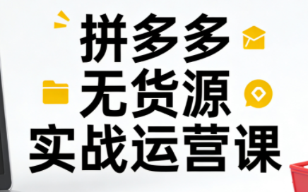 子枫老师·拼多多无货源实战运营课(更新12月)-云推网创项目库