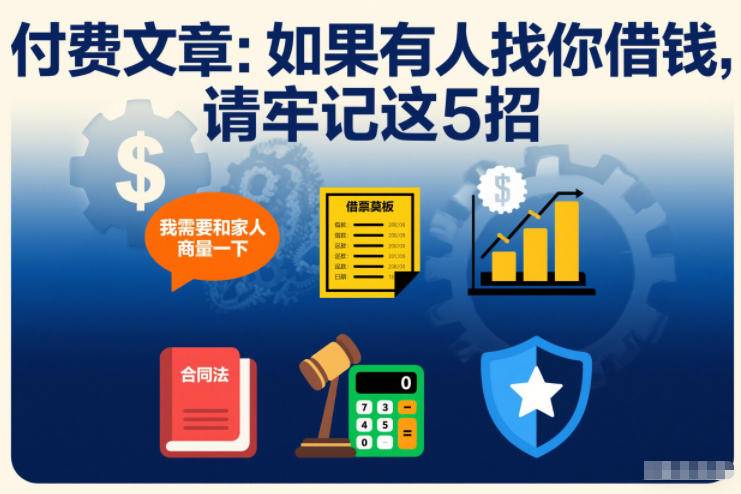 付费文章：如果有人找你借钱，请牢记这5招-云推网创项目库