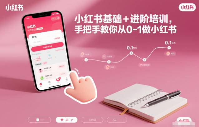 小红书基础+进阶培训,手把手教你从0-1做小红书-云推网创项目库