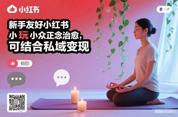 新手友好小红书小众正念治愈,玩法简单,可结合私域变现-云推网创项目库