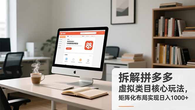 拆解拼多多虚拟类目核心玩法，矩阵化布局实现日入1000+-云推网创项目库