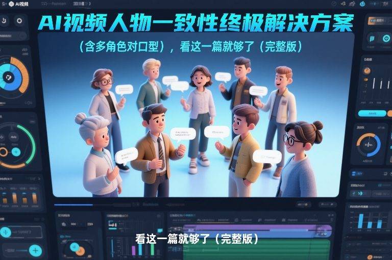 AI视频人物一致性终极解决方案(含多角色对口型)，看这一篇就够了(完整版)-云推网创项目库