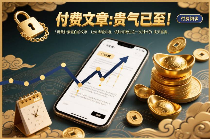 付费文章:贵气已至!用最朴素直白的文字,让你清楚知道,该如何接住这一次时代的泼天富贵-云推网创项目库