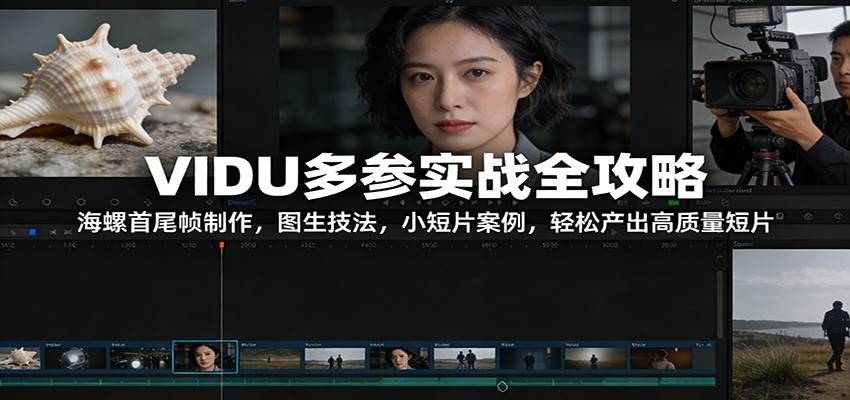 VIDU多参实战全攻略：海螺首尾帧制作，图生技法，小短片案例，轻松产出高质量短片-云推网创项目库