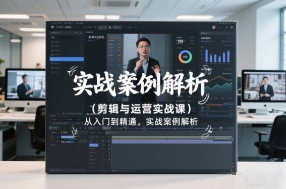 剪辑与运营实战课，从入门到精通，实战案例解析(更新2026)-云推网创项目库