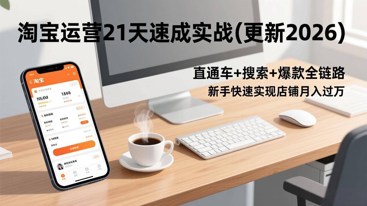 淘宝运营21天速成实战(更新2026-云推网创项目库