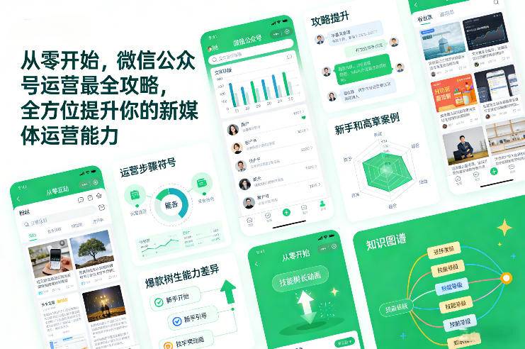 从零开始，微信公众号运营最全攻略，全方位提升你的新媒体运营能力-云推网创项目库