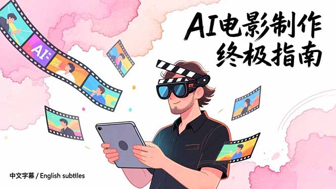 AI电影制作终极指南：从创意到成片，系统掌握智能影视全流程实战课(中英字幕-云推网创项目库