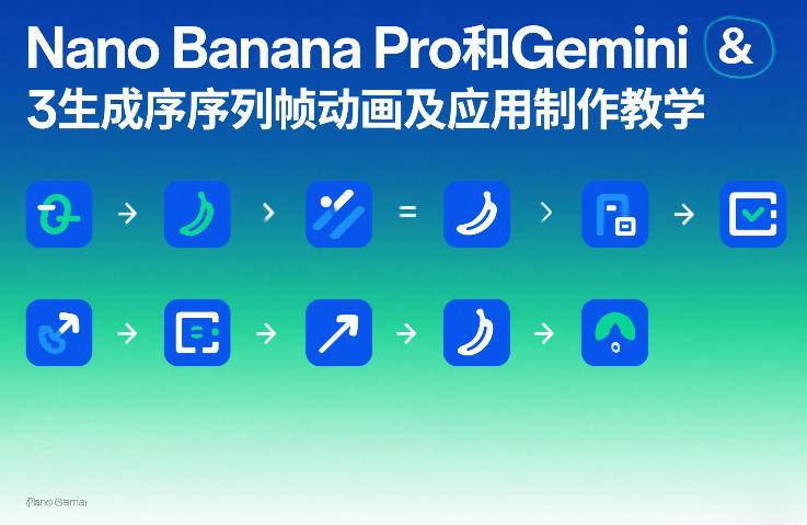 Nano Banana Pro和Gemini 3生成序列帧动画及应用制作教学-云推网创项目库