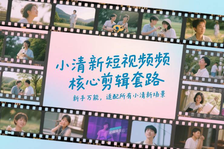 小清新短视频核心剪辑套路，新手万能，适配所有小清新场景-云推网创项目库