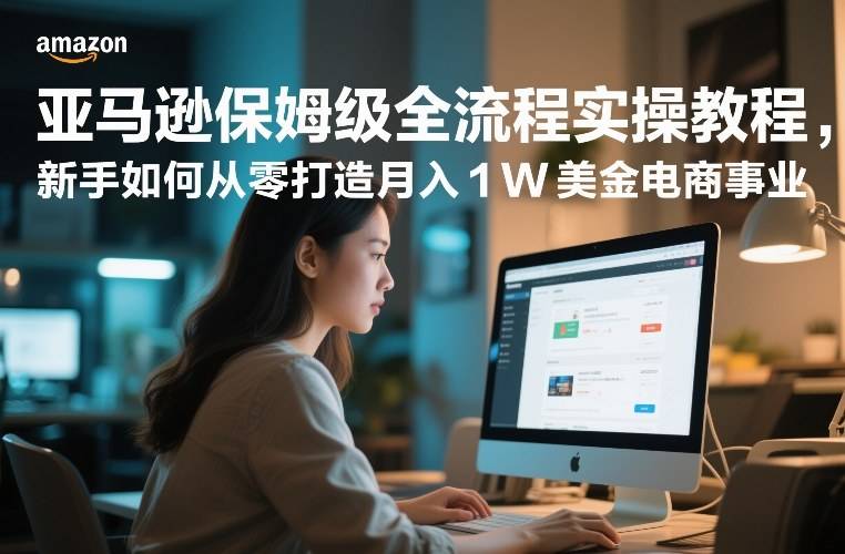 亚马逊保姆级全流程实操教程，新手如何从零打造月入1W美金电商事业-云推网创项目库