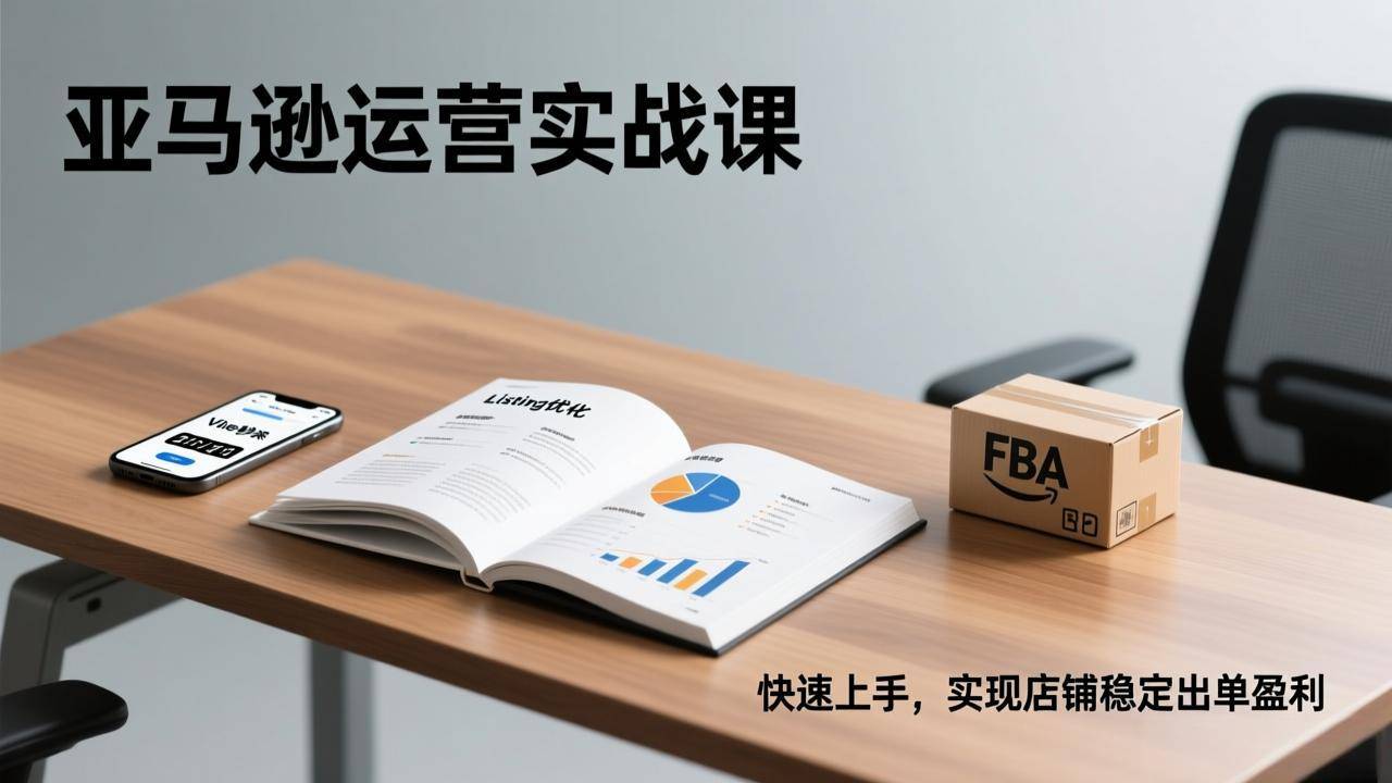 亚马逊运营实战课，Listing优化、Vine秒杀、FBA发货，快速上手，实现店铺稳定出单盈利-云推网创项目库