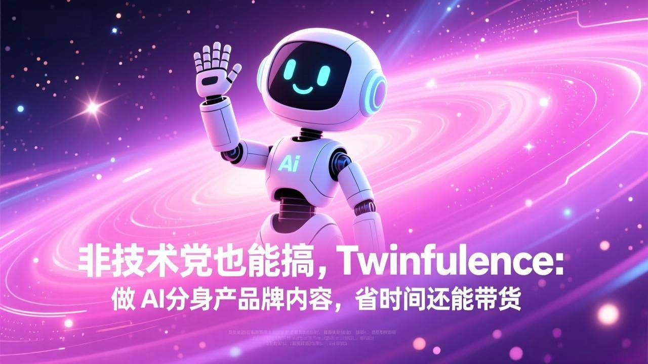非技术党也能搞!Twinfluence:做 AI 分身产品牌内容,省时间还能带货-云推网创项目库