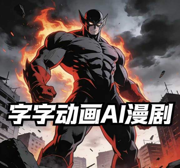 字字动画AI漫剧2026年第1期系统课程，小白看完就能学会实操的漫剧课，单人月收1-3W-云推网创项目库