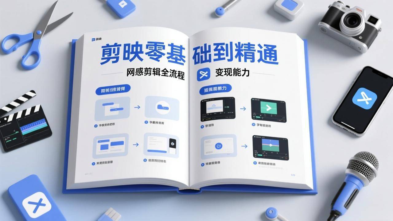 剪映零基础也能快速上手，从入门到精通掌握网感剪辑全流程，掌握能直接变现的剪辑能力-云推网创项目库