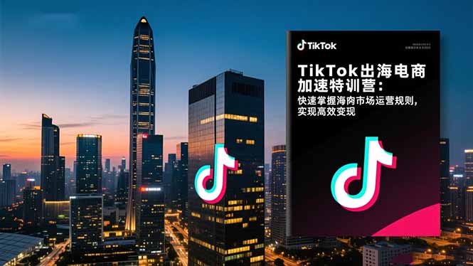 TikTok出海电商加速特训营-更新:快速掌握海外市场运营规则,实现高效变现-云推网创项目库