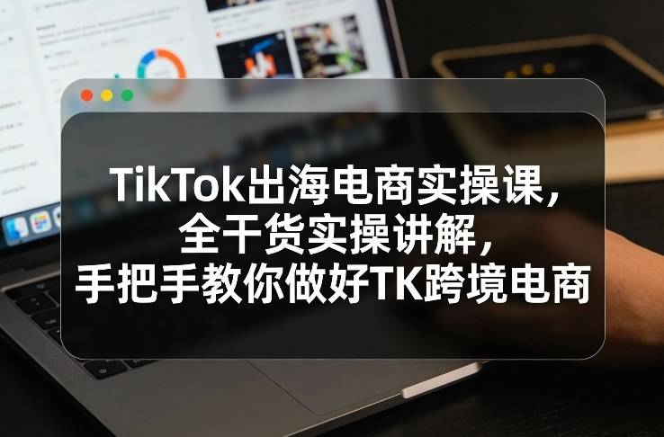 TikTok出海电商实操课，全干货实操讲解，手把手教你做好TK跨境电商-云推网创项目库