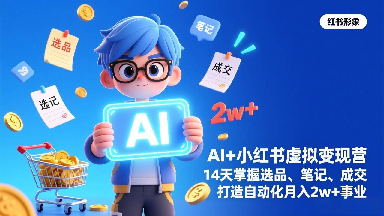 AI+小红书虚拟变现营(完结-云推网创项目库