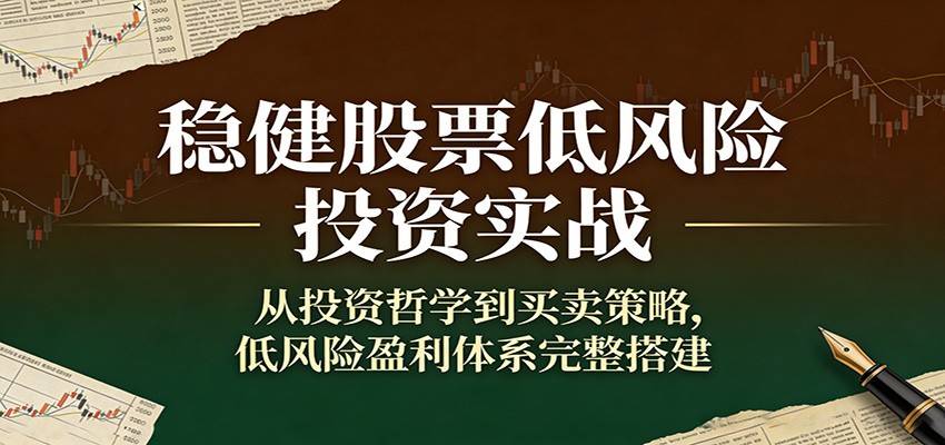稳健股票低风险投资实战：从投资哲学到买卖策略，低风险盈利体系完整搭建-云推网创项目库