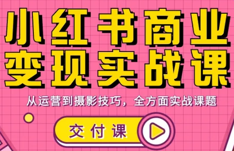 饭饭老师·小红书商业变现实战课-云推网创项目库