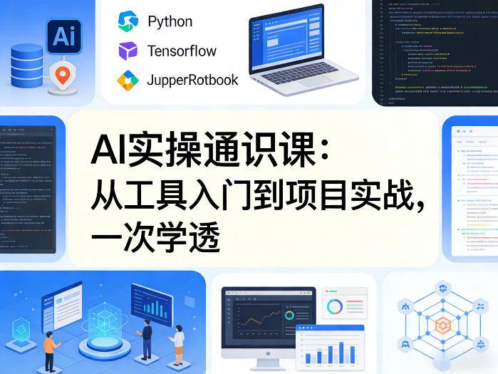 AI实操通识课，从工具入门到项目实战，一次学透-云推网创项目库