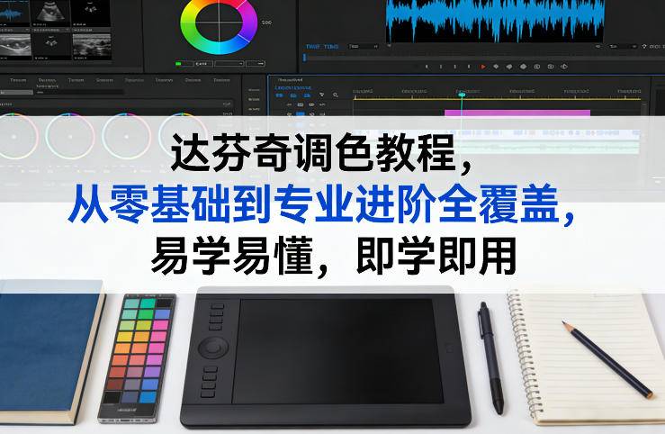 达芬奇调色教程，从零基础到专业进阶全覆盖，易学易懂，即学即用-云推网创项目库