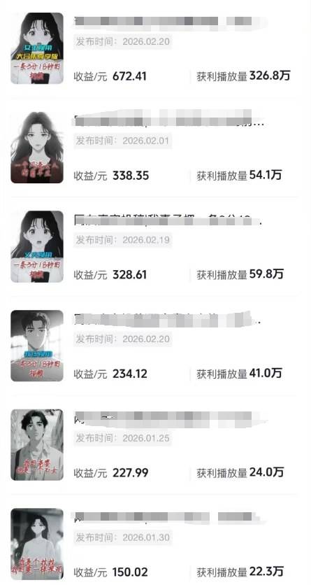 抖音某博主的AI情感故事第一人称解说视频教学，条条爆款，撸创作伙伴计划收益