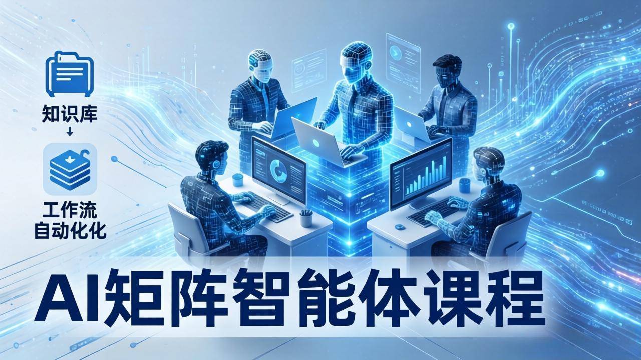 AI矩阵智能体实战：100个数字员工批量生产内容，文本知识库+工作流自动化全搞定-云推网创项目库