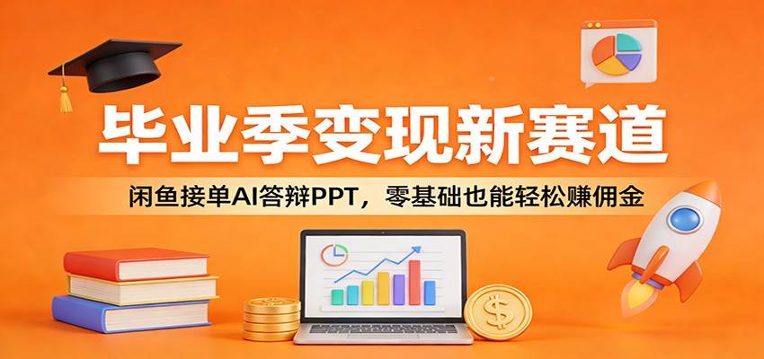毕业季变现新赛道：闲鱼接单AI答辩PPT，零基础也能轻松赚佣金-云推网创项目库