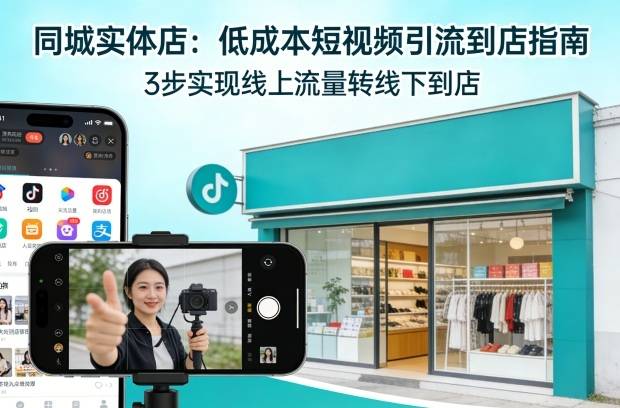 同城实体店，如何低成本把客户从短视频带到线下门店-云推网创项目库