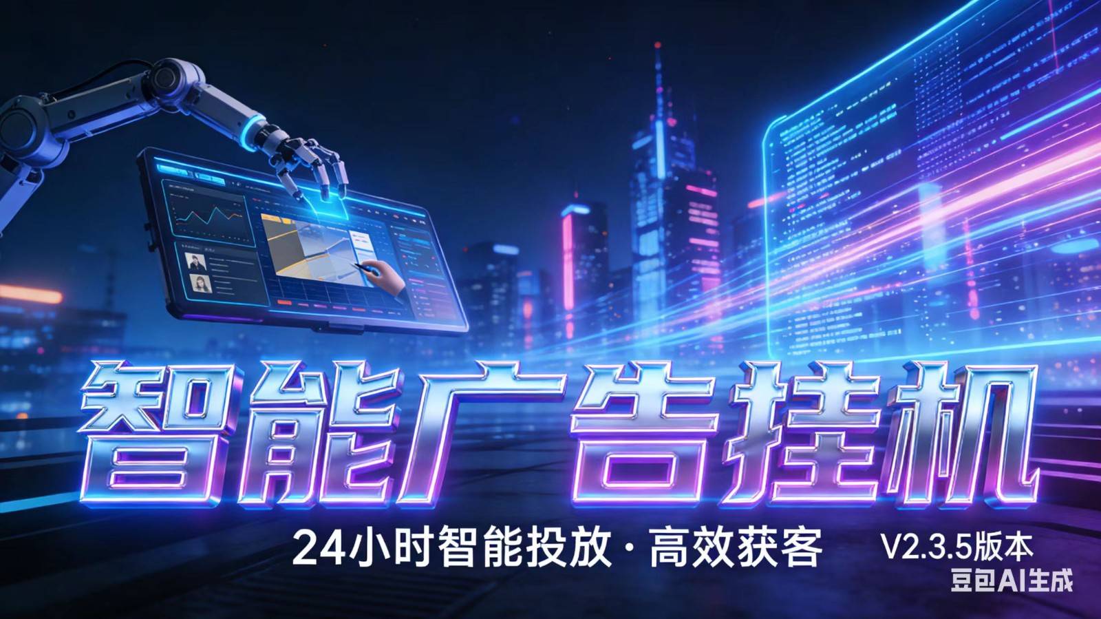 AI 广告云挂机 · 全域流量变现平台-云推网创项目库