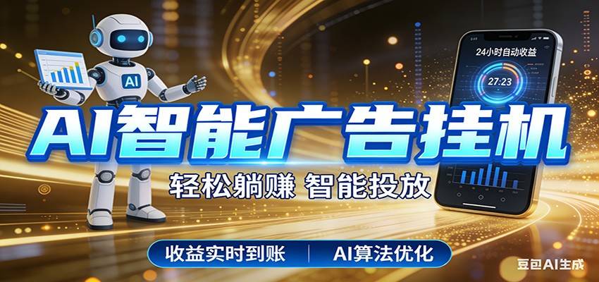 智能广告挂机新时代，利用碎片化时间实现稳定被动收益，AI帮你持续盈利-云推网创项目库
